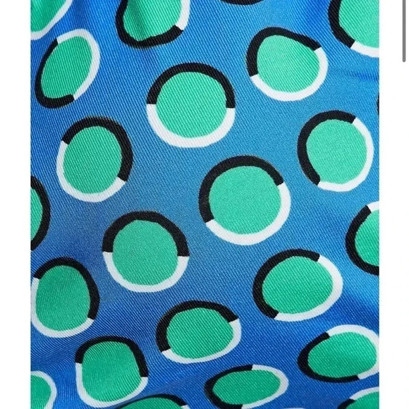 Solid & Striped The Roux Bikini Top Cobalt Blue Polka Dot - Picture 4 of 10